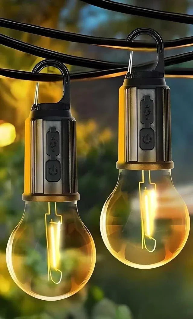 Rechargeable Hanging LED Tent Light – 3 Modes (Pack of 2)