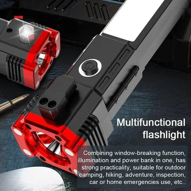 UltraBright Rechargeable Tactical Flashlight with Power Bank